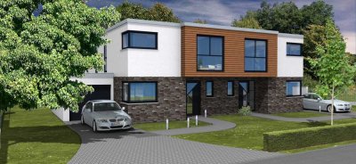 DHH in Düsseldorf - Benrath, inkl. Grundstück, freie Planung, Fußbodenheizung, schlüsselfertig