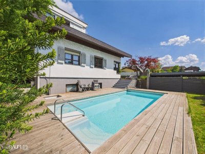 ANGEBOTSVERFAHREN: Einfamilienhaus mit Anspruch – Exklusives Wohnen mit Pool und Sauna