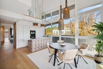 Edles Wohnambiente auf zwei Ebenen: Terrassen-Penthouse mit Grünblick in Ober St. Veit