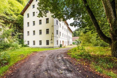 Historisches Mühlenjuwel am Bachlauf