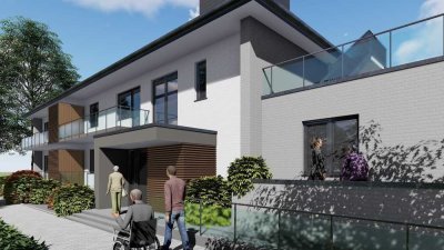1-Zimmer Penthousewohnung im Betreuten Wohnen mit Fahrstuhl, Pflegedienst und Dachterrasse