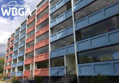 2-Raum-Wohnung mit verglastem Balkon