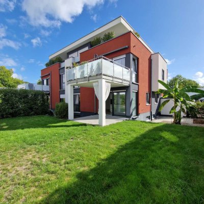 PREIS REDUZIERT !!!  Moderne 2-Zi.-Whg. mit Garten und Garage für Paare und Singles