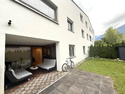 Wohnen im Zentrum: Neuwertige 3-Zimmer Gartenwohnung