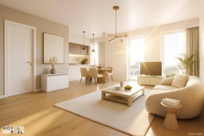 "DONAU PERLE" Wohnen im Grünen: Großzügige 4-Zimmer DG-Wohnung mit zwei Balkonen und Parkblick!