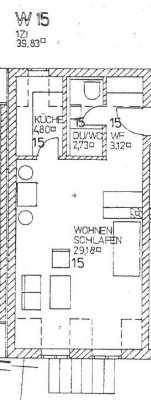 helle 1,5-Zimmer-Maisonette-Wohnung in Eching