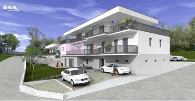 Großzügige 2-Zimmer-Wohnung mit Balkon - Design trifft Panorama