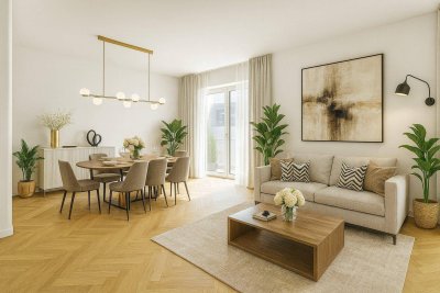 ERSTBEZUG – Wohnen mit Ausblick und Citynähe - ca. 57 m² WFL - 2 Zimmer - Terrasse - Baujahr 2025 - Absolute Ruhelage