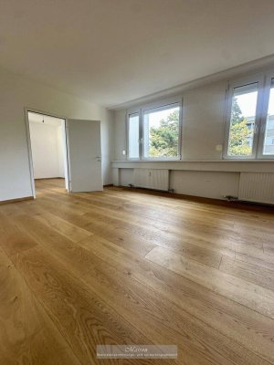 DIREKT AM KURPARK BAD VÖSLAU - SONNIGES FAMILIENEIGENTUM MIT LOGGIA IN TOPZUSTAND