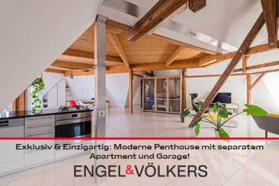 Exklusiv & Einzigartig: Moderne Penthouse mit separatem Apartment und Garage!