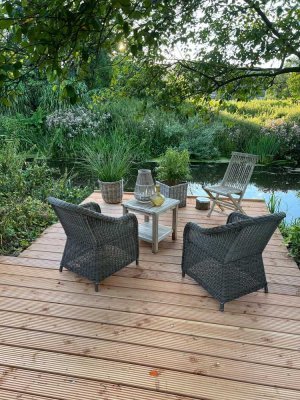 Idyllische Doppelhaushälfte mit traumhaftem Garten an der Au