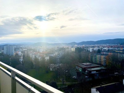 Vermietete 3-Zimmer-Wohnung mit traumhaften Ausblick über Graz