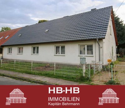 „Landliebe mit Potenzial – Doppelhaushälfte, Scheune - Keller & ausbaubarer Boden auf fast 5.000 m²“