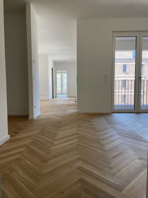 Erstbezug mit Loggia, Einbauküche, Aufzug / barrierefreie 2-Raum-Wohnung mit lux. Innenausstattung