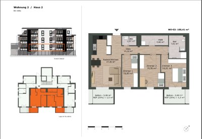 Helle geräumige 4-Zimmer Wohnung mit Balkon in Hameln