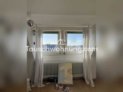 Tauschwohnung: Tausche 3-Zimmer DG mit Garten gegen 2-Zimmer mit Balkon