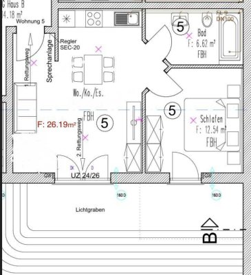 moderne 2-Zimmer-Wohnung in Eching