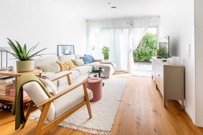 Stylische 2-Zimmer-Erdgeschoss-Wohnung mit Westterrasse und Privatgarten