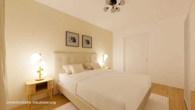 Lichtdurchflutete Drei-Zimmerwohnung mit Süd-Westbalkon