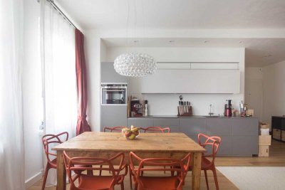 1,5-Zimmer Luxuriös Loftwohnung für Singles oder Paare, voll mobiliert, am Viktoria park