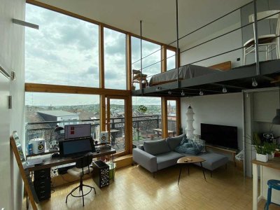 Exklusives Penthouse-Loft im Passivhaus: Stilvolle Holzarchitektur mit Panoramablick