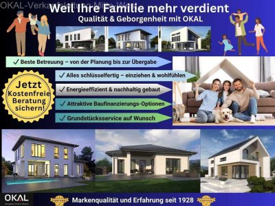 Neues Haus auf schönem Grundstück