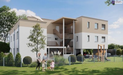 Ein wunderschöne helle Wohnung im einem feinen kleinem Neubauprojekt mit einem W-Balkon lädt zum Träumen und Genießen ein mit garantierter Projektübergabe 2027!