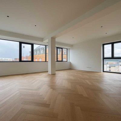 ERSTBEZUG: 3-Zimmer Wohnung mit Einbauküche in zentraler Lage