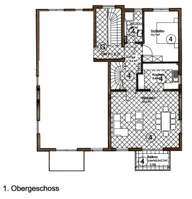 Helle Maisonette Wohnung in Offenbach-Rumpenheim, 5 Zi., 124 m2