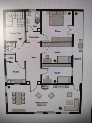 4-Zimmer Wohnung mit Balkon und Garten in 86850 Fischach