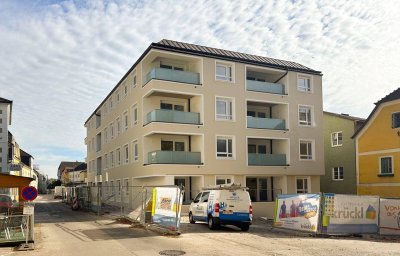 Neubauprojekt direkt am Stadtplatz in Mauthausen - Moderne 2-Zimmer-Genossenschaftswohnung mit Loggia - Für Personen ab 50 Jahren