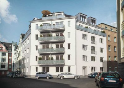 Mauritiusviertel! Vermietete 2-Zimmer Wohnung mit Balkon in modernisiertem MFH
