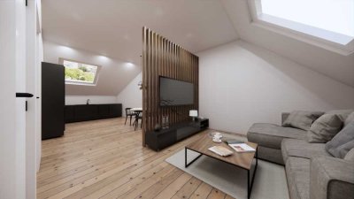 „Moderne 2-Zimmer-Dachgeschosswohnung mit Klimaanlage - 54m² in Neuried – Ihr neues Zuhause