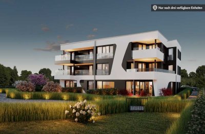 Nur noch 3 Wohnungen verfügbar – 3 Zimmer-Wohnung mit Terrasse und schönem Garten