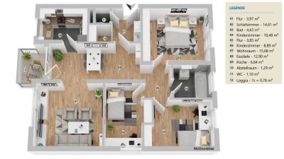 Kapitalanlage in Holzkirchen – 4-Zimmer-Wohnung mit Balkon in Erbpacht