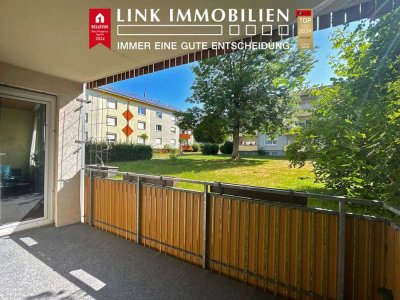 Gepflegte 2-Zi.-EG-Wohnung mit Sonnenbalkon und Blick ins Grüne***