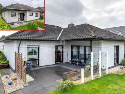 Charmanter Winkelbungalow mit großem Garten, Terrasse und Garage in Papenburg