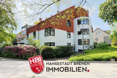 Horn-Lehe / Attraktive Maisonette-Wohnung mit Dachterrasse und zwei TG-Stellplätzen
