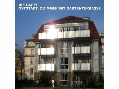 DIE LAGE - OSTSTADT! 2-ZIMMER MIT GARTENTERRASSE