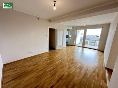 Hochwertige 3-Zimmer Wohnung mit großem Balkon und Bad mit Fenster! Wohnen im Mautner-Markhof nahe S-Bahn und Zentrum