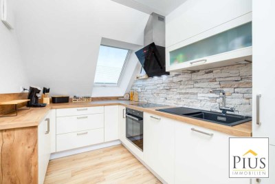 Stilvolles Wohnen! Moderne, barrierefreie 3-Zi.-Whg., Bj. 2019, KfW55, Terrasse, incl. EBK u. TG-Ste