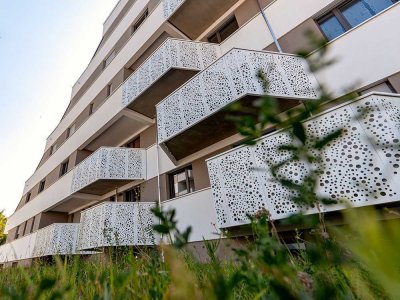 Wohnen im Penthouse! 4 Zi-WE m. Balkon, Barrierefrei, Smart Home, Dusche, LIFT, TG-STP-Nähe Peißnitz