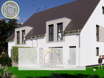 Ihr Zuhause in Planung – projektierte Doppelhaushälfte in Massivbauweise.