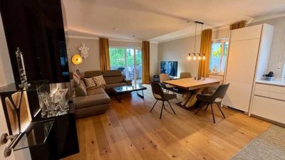 Exklusive möblierte 3-Raum-Wohnung mit gehobener Innenausstattung mit Einbauküche in Traunstein