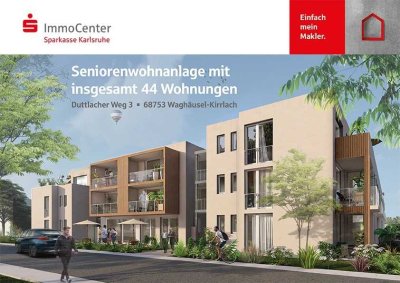 Sicher Wohnen im Alter! Ansprechende 2-Zimmer-Neubauwohnung in Waghäusel-Kirrlach
