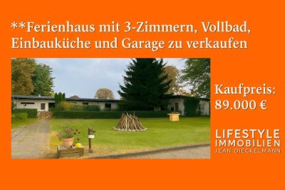 Ferienhäuschen mit 3-Zimmern, Einbauküche, Vollbad, Terrasse und Garage. zu verkaufen...!!!