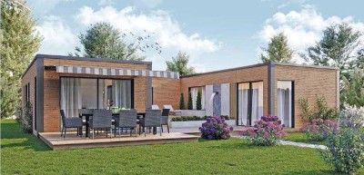 Neu ein Atrium Bungalow  ca. 110 m² Wfl. Wohnqualität in schönster Form incl. Grundstück schlüsselfe