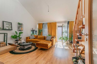 Sehr schöne Maisonettewohnung mit großem Südbalkon