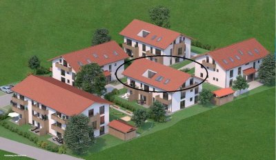 Exklusive 4-Zimmer-DG-Wohnung mit Balkonen und Loggia in Holzkirchen