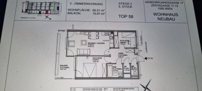 Barrierefreie 3-Zimmer Neubauwohnung mit Balkon